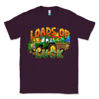 Plum Loads of luck with tractor St. Patricks Day Classic Tee - FaDigitalArtStudio