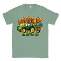 Sage Loads of luck with tractor St. Patricks Day Classic Tee - FaDigitalArtStudio