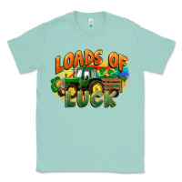 Seafoam Loads of luck with tractor St. Patricks Day Classic Tee - FaDigitalArtStudio