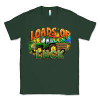 Sports Green Loads of luck with tractor St. Patricks Day Classic Tee - FaDigitalArtStudio