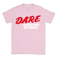 Bubblegum Pink d.a.r.e Classic Tee - linhVisuals