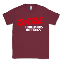 Burgundy d.a.r.e Classic Tee - linhVisuals