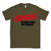 Army Green d.a.r.e Classic Tee - linhVisuals