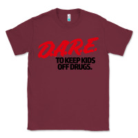 Burgundy d.a.r.e Classic Tee - linhVisuals