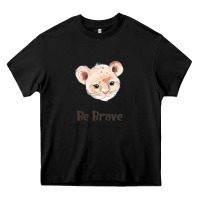 Black lion cute animals Heavy Core Tee - RanaPortraitStore