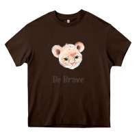 Chocolate Brown lion cute animals Heavy Core Tee - RanaPortraitStore
