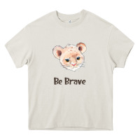 Cream lion cute animals Heavy Core Tee - RanaPortraitStore