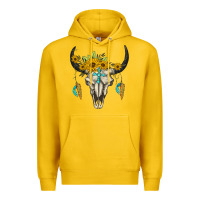 Lemon bull skull western Premium Hoodie - BarkalooDesign