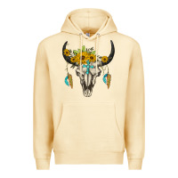 Pina Colada bull skull western Premium Hoodie - BarkalooDesign