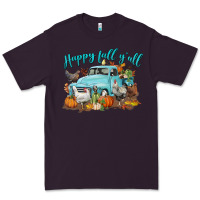 Plum Happy Fall Y'all Premium Tee - LillyAllenDesigns