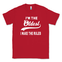 Red im the oldest i make the rules siblings family Classic Tee - linhVisuals