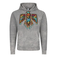 Cloud Rock thunderbird with sunflowers Vintage Hoodie - BarkalooDesign