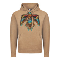 Vintage Coffee thunderbird with sunflowers Vintage Hoodie - BarkalooDesign