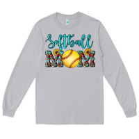 Moon Dust western leopard  sunflowers glitter mom softball Long Sleeve Tee - Artiststas