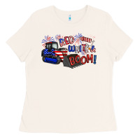 Bone red white and boom Ladies Tee - Artiststas