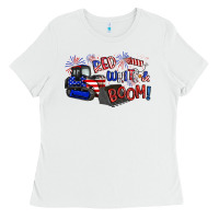 White red white and boom Ladies Tee - Artiststas