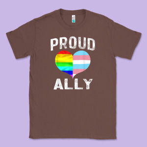 Proud Ally Lgbt Rainbow Heart Gay Pride Month Classic Tee Designed By Linhvisuals