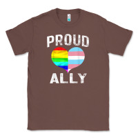Chestnut proud ally lgbt rainbow heart gay pride month Classic Tee - linhVisuals