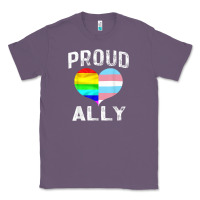 Lavender proud ally lgbt rainbow heart gay pride month Classic Tee - linhVisuals