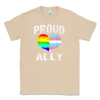 Mushroom proud ally lgbt rainbow heart gay pride month Classic Tee - linhVisuals