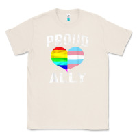 Natural proud ally lgbt rainbow heart gay pride month Classic Tee - linhVisuals