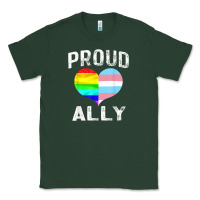 Sports Green proud ally lgbt rainbow heart gay pride month Classic Tee - linhVisuals