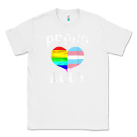 White proud ally lgbt rainbow heart gay pride month Classic Tee - linhVisuals