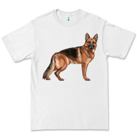 White German Shepherd Dog Illustrations Premium Tee - LillyAllenDesigns