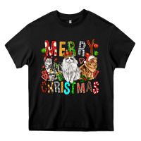 Black Merry christmas cats Heavy Core Tee - FaDigitalArtStudio