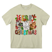 Mossy Merry christmas cats Heavy Core Tee - FaDigitalArtStudio