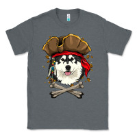 Charcoal Heather alaskan malamute pirate dog halloween Classic Tee - linhVisuals