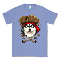Colony Blue alaskan malamute pirate dog halloween Classic Tee - linhVisuals