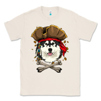 Natural alaskan malamute pirate dog halloween Classic Tee - linhVisuals
