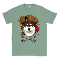 Sage alaskan malamute pirate dog halloween Classic Tee - linhVisuals