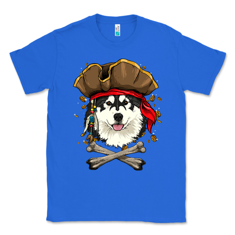 Alaskan Malamute Pirate Dog Halloween Classic Tee by linhVisuals | Teevron