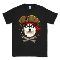 Black alaskan malamute pirate dog halloween Classic Tee - linhVisuals