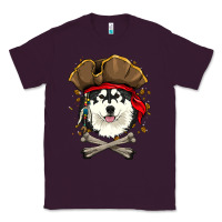 Plum alaskan malamute pirate dog halloween Classic Tee - linhVisuals