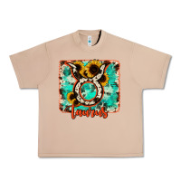 Burro taurus turquoise cowhide Urban Heavy Tee - RanaPortraitStore