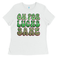 White oh for lucks sake st patricks Ladies Tee - Artiststas