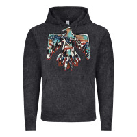 Vintage Black American flag thunderbird Vintage Hoodie - BarkalooDesign
