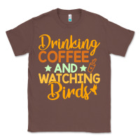 Chestnut drinking coffee watching birds funny Classic Tee - linhVisuals