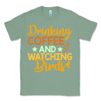 Sage drinking coffee watching birds funny Classic Tee - linhVisuals