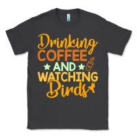 Smoke drinking coffee watching birds funny Classic Tee - linhVisuals