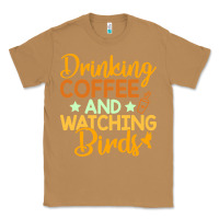 Toasted Coconut drinking coffee watching birds funny Classic Tee - linhVisuals