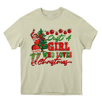 Mossy Just A Girl Who Loves Christmas Heavy Core Tee - FaDigitalArtStudio