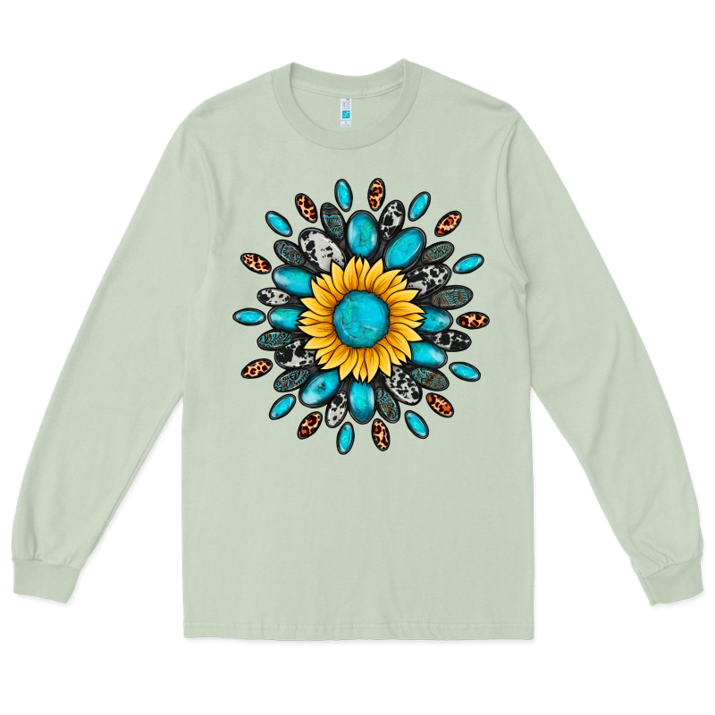 Gemstone Sunflower Long Sleeve Tee by Artiststas | Teevron