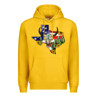 Lemon bull skull texas map american playng Premium Hoodie - BarkalooDesign