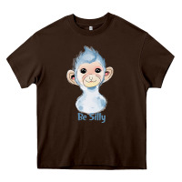 Chocolate Brown monkey cute animals Heavy Core Tee - RanaPortraitStore