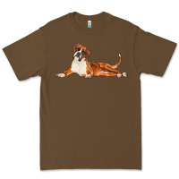 Cacao Boxer Dog Illustrations Premium Tee - LillyAllenDesigns