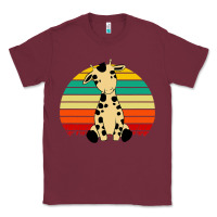 Burgundy africa animals african safari retro Classic Tee - linhVisuals